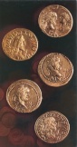 клад монет золото, 155-216 гг. н.э.
