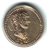 Монета статер Рискупорида III. 215г н.э. Боспорское царство. Император Каракалла.