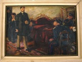 Эскиз картины "Арест Микаэла Налбандяна", 1957. Худ.  Ованесов А.К.