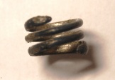 височное украшение серебро, II тыс. до н.э.
