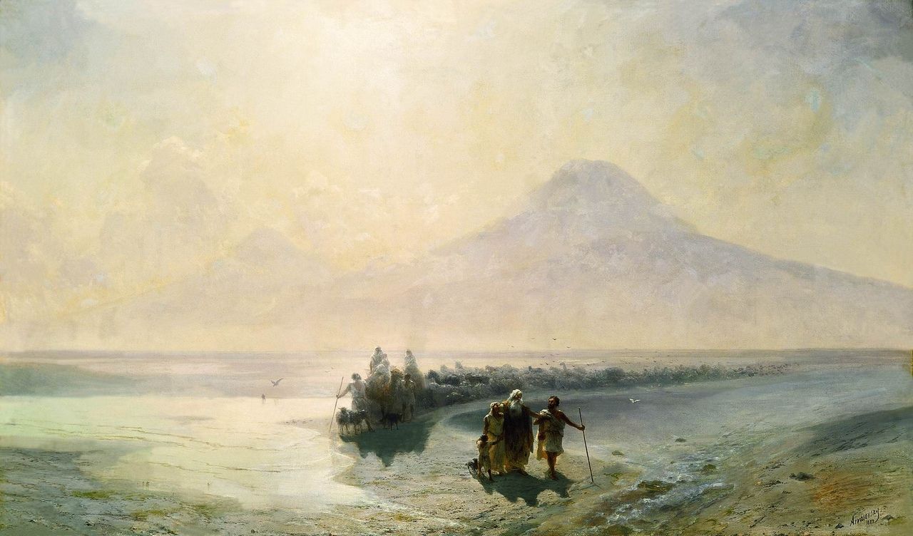 Айвазовский И.К. Сошествие Ноя с горы Арарат. 1889 г. 