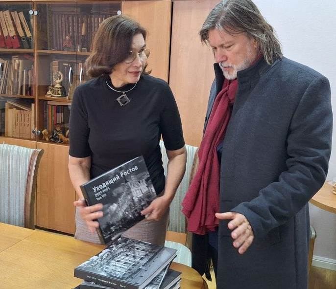 Сергей Поливец и директор музея Куликова Галина Николаевна