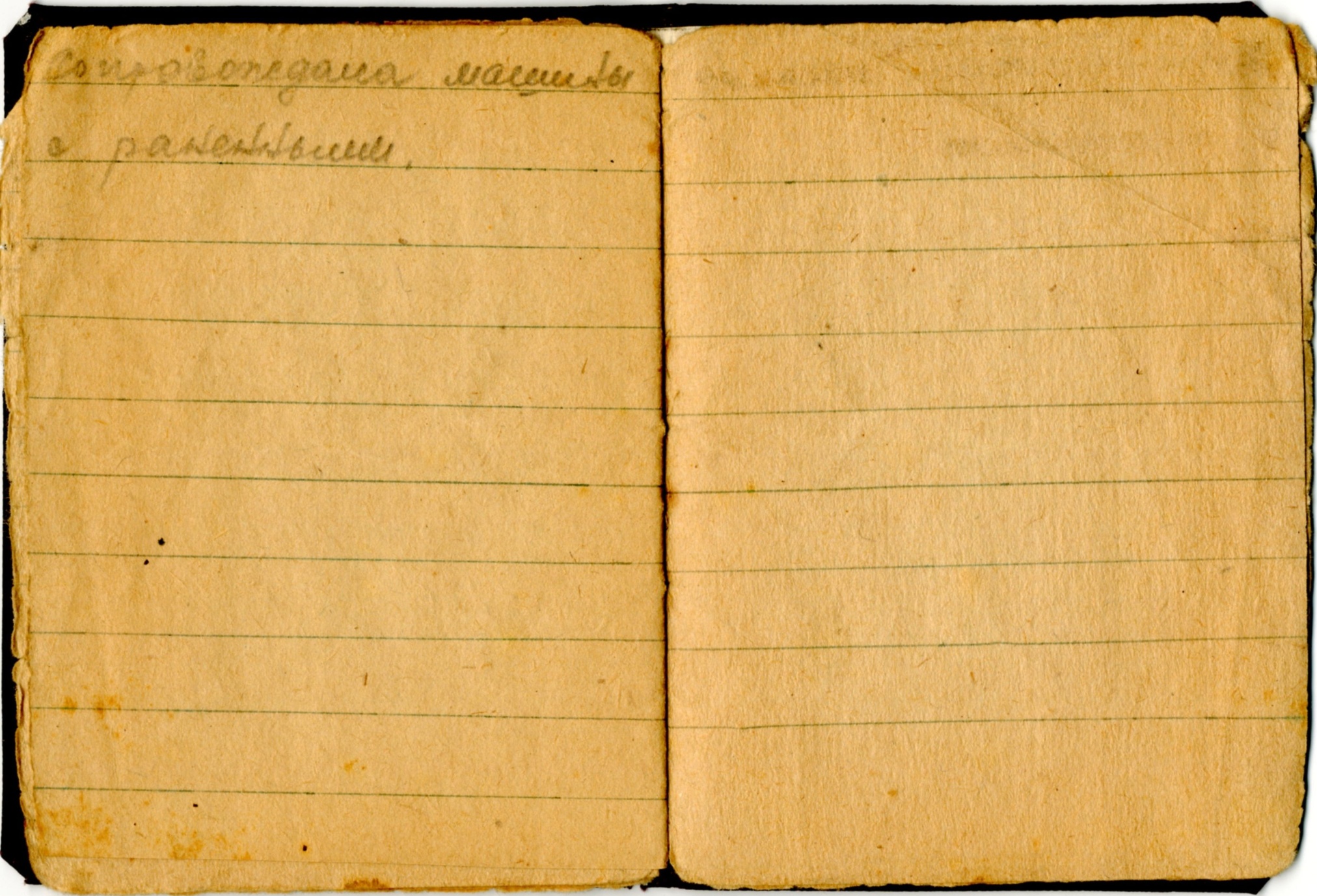 Записная книжка сандружиницы Кашириновой Ольги за 1941 год со словами: «…в ноябре вместе с нашей дружиной помогала в госпиталях, сопровождала машины с раненными…» Записная книжка сандружиницы Кашириновой Ольги за 1941 год со словами: «…в ноябре вместе с нашей дружиной помогала в госпиталях, сопровождала машины с раненными…»