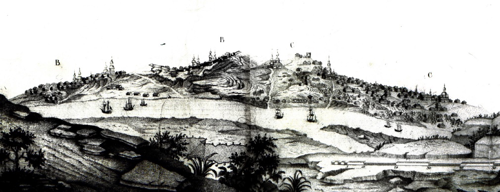 Вид крепости и г. Нахичевана, Генеральная карта Тюревникова, 1797 г..jpg