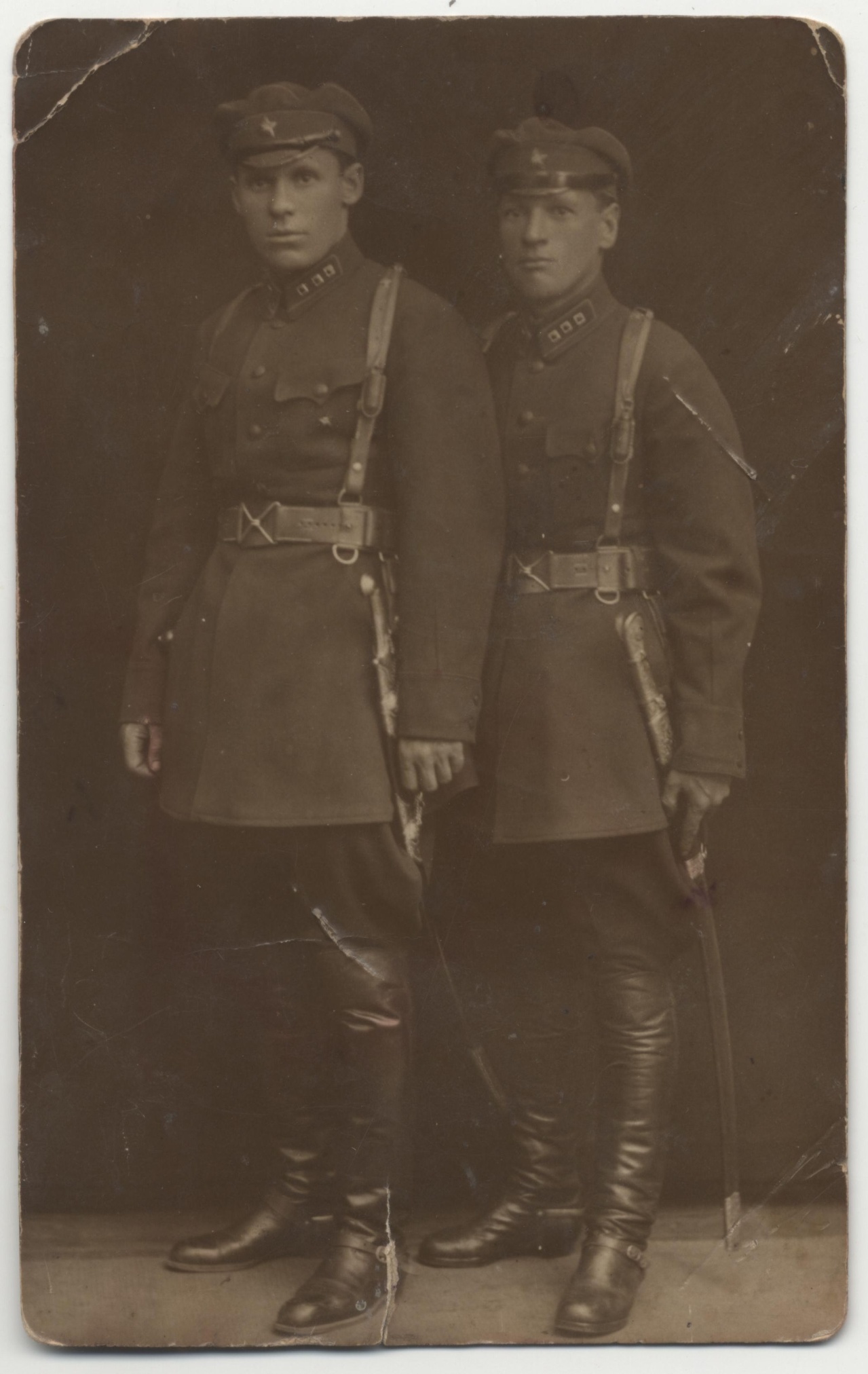 Фотография «Старший лейтенант Котенко С.М. с сослуживцем во время службы в Средней Азии». Середина 1920-х годов