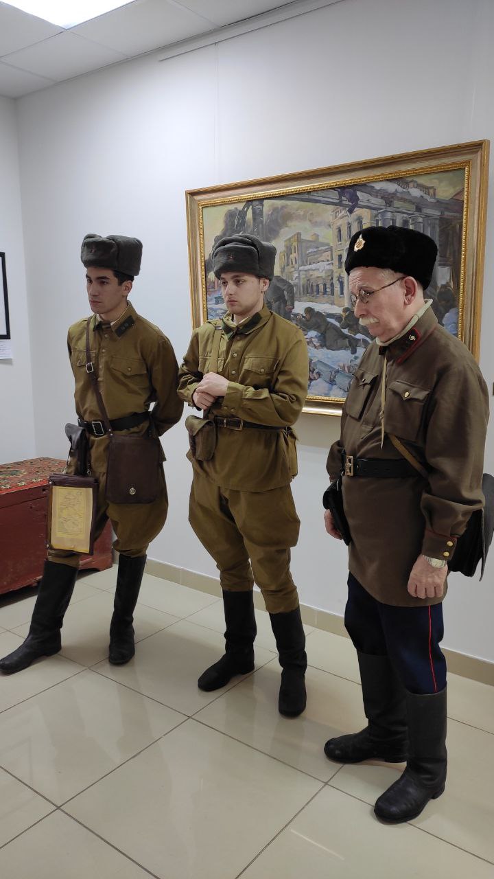 Открытие выставки «Снежный февраль 1943.Освободителям Ростова-на-Дону посвящается»