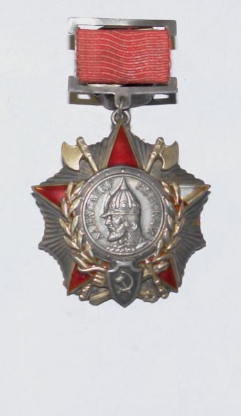 Орден Александра Невского образца 1942 года № 3167. СССР. 1942-1943 гг.