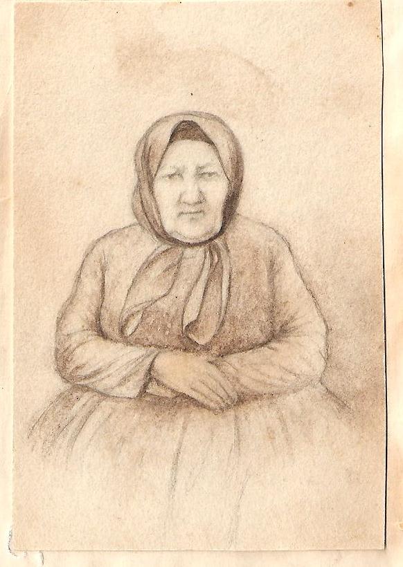 Барашьян О.М. (Р.Т.). Портрет крестьянки с. Чалтырь. 1921.
