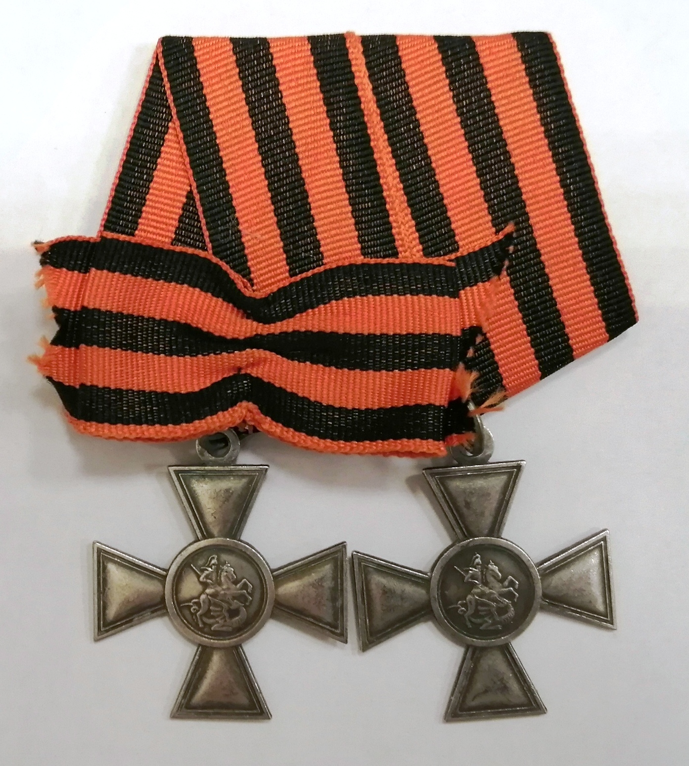 Колодка георгиевского креста 3 и 4-й степеней. Реплика.